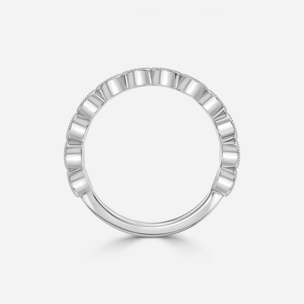 Vintage Marquise Shape Moissanite Stackable Ring