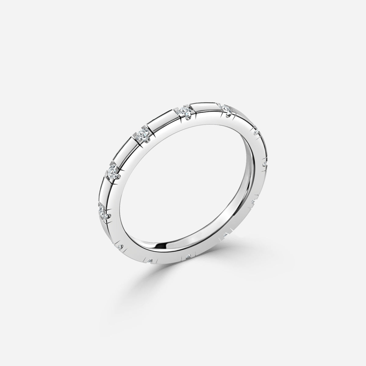 Zepayr Round Moissanite Wedding Ring